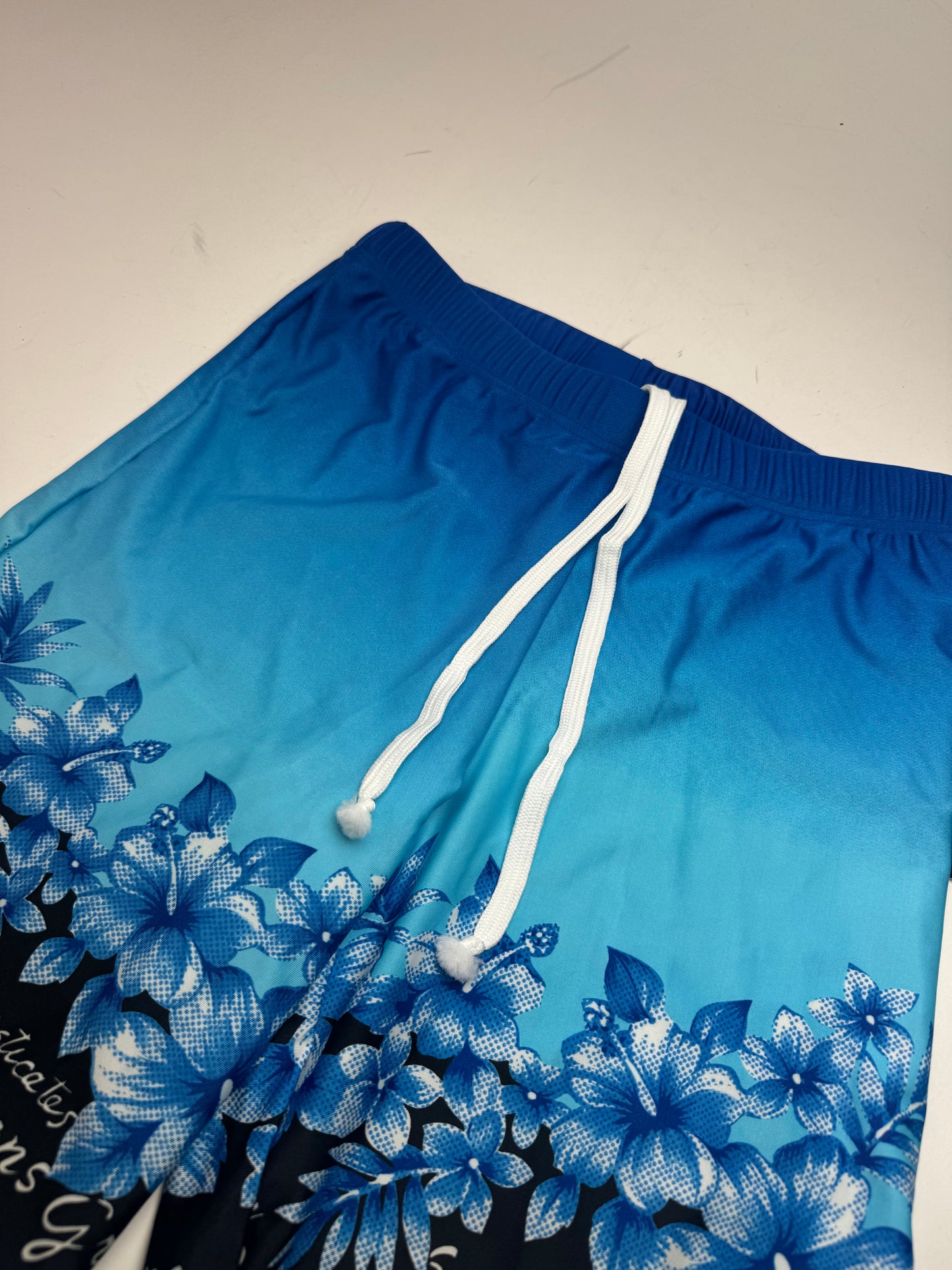 Vintage Kansai Yamamoto Swim Shorts Blue black L