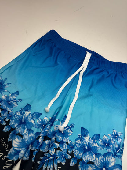 Vintage Kansai Yamamoto Swim Shorts Blue black L
