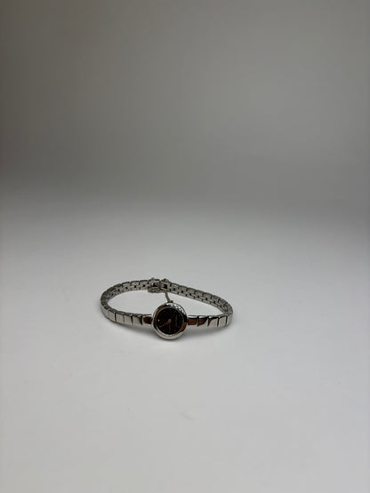 Vintage Courrèges Licensed Bracelet Watch Late 1990s Silver Black