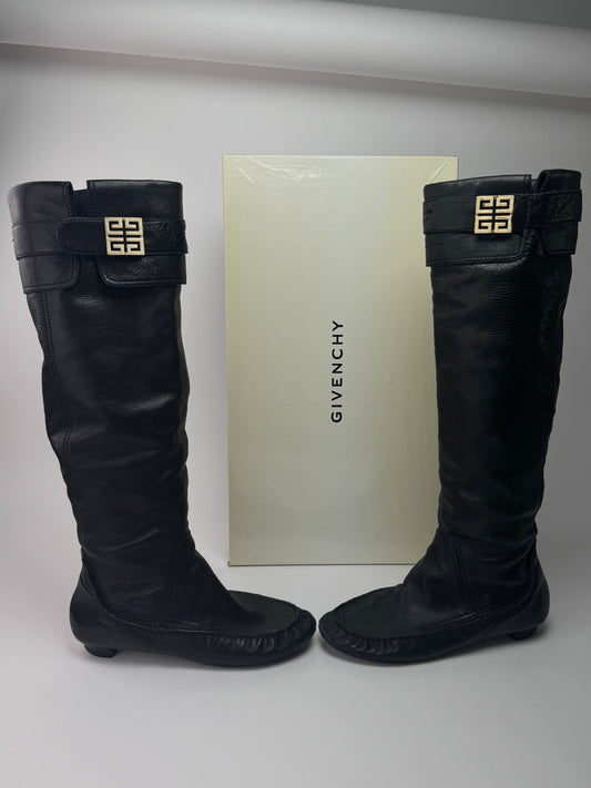 Vintage Givenchy Leather boots black EU38