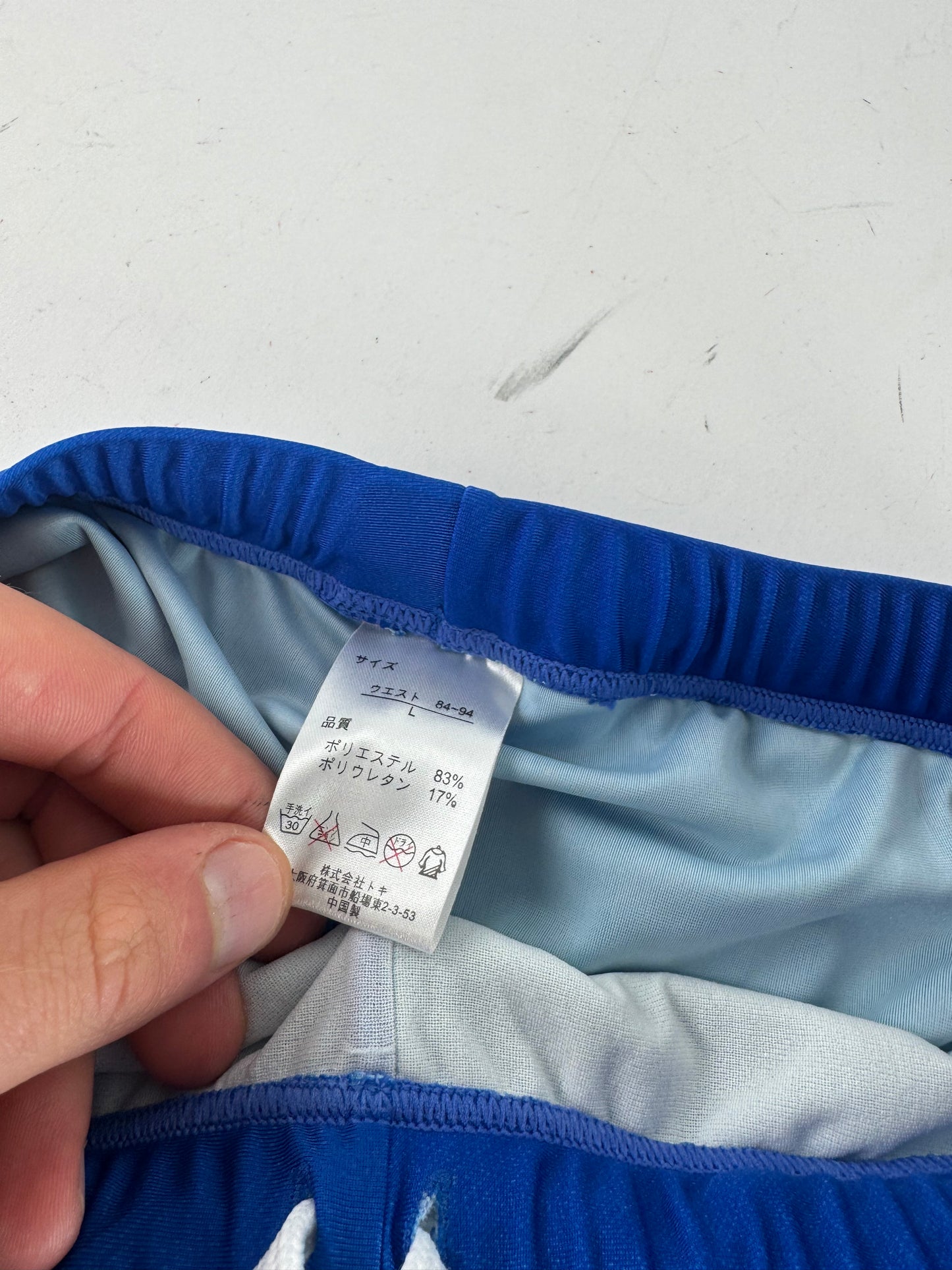 Vintage Kansai Yamamoto Swim Shorts Blue black L