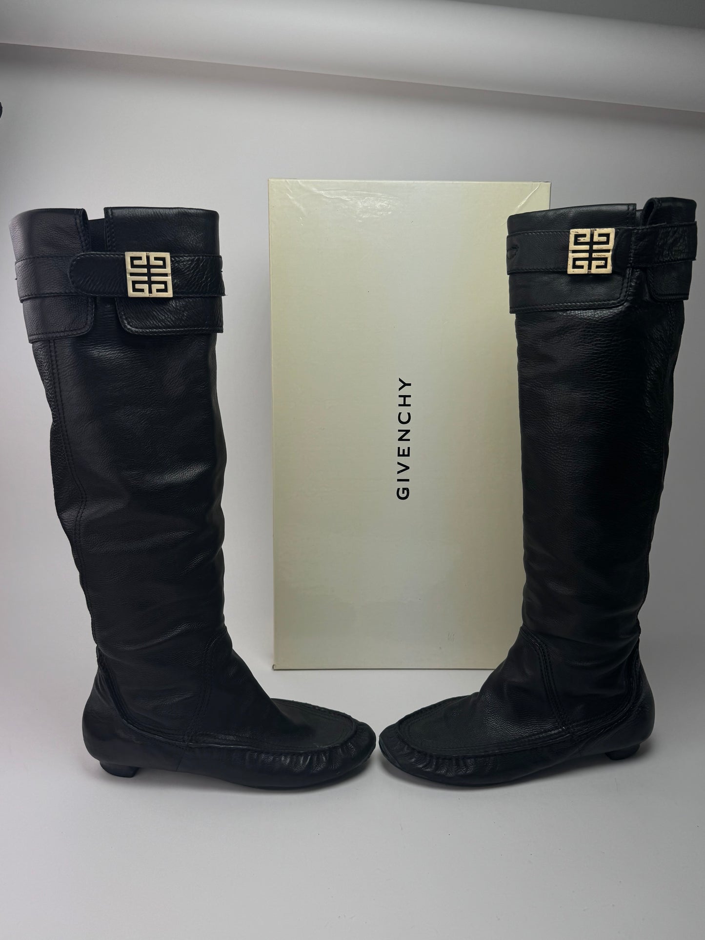 Vintage Givenchy Leather boots black EU38