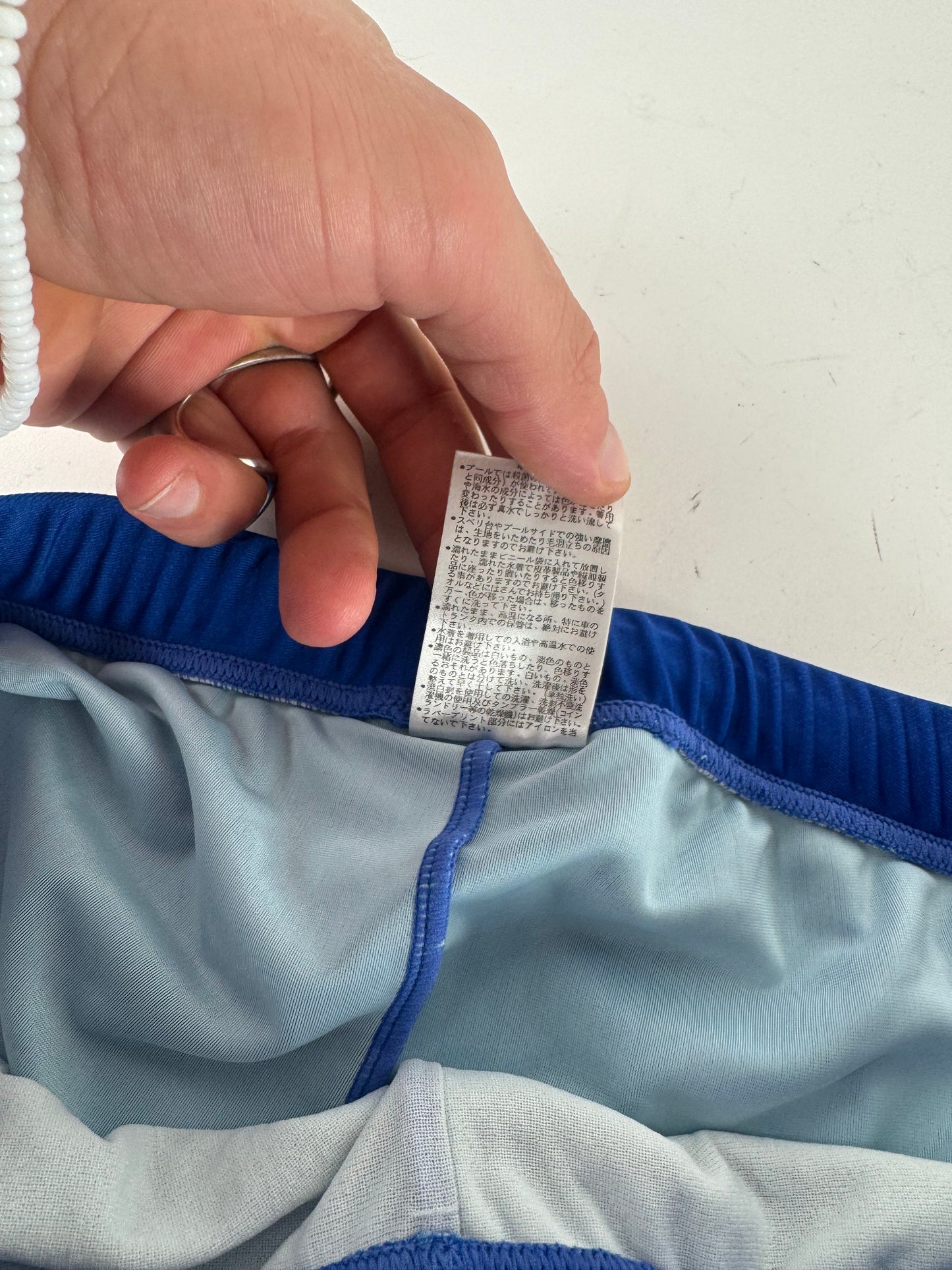 Vintage Kansai Yamamoto Swim Shorts Blue black L