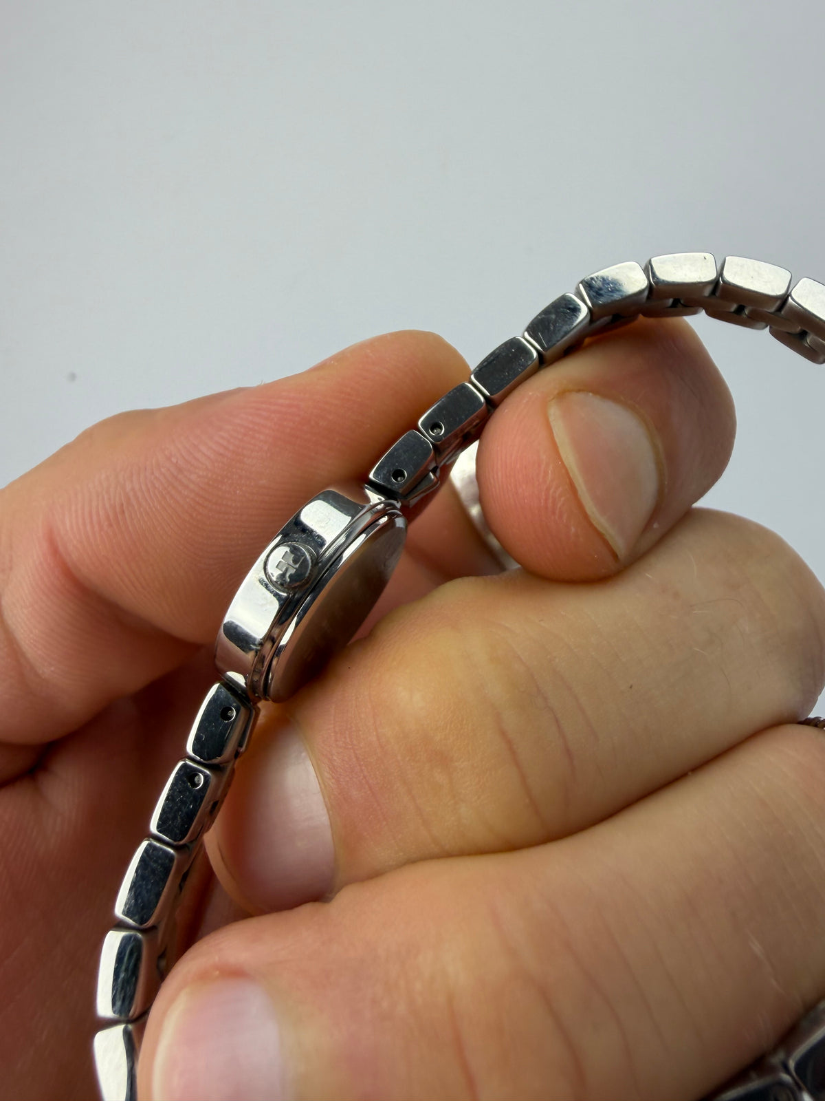 Vintage Courrèges Licensed Bracelet Watch Late 1990s Silver Black