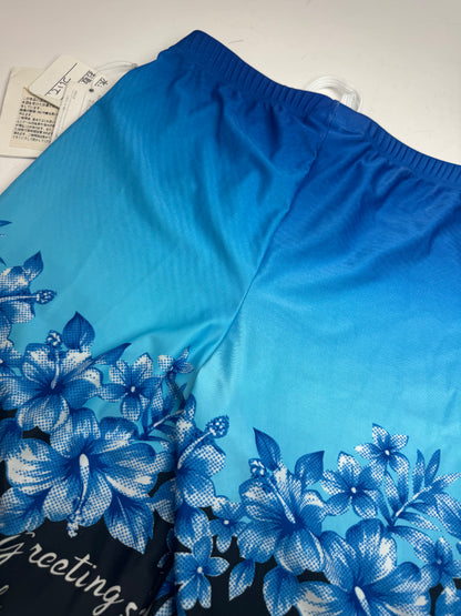 Vintage Kansai Yamamoto Swim Shorts Blue black L