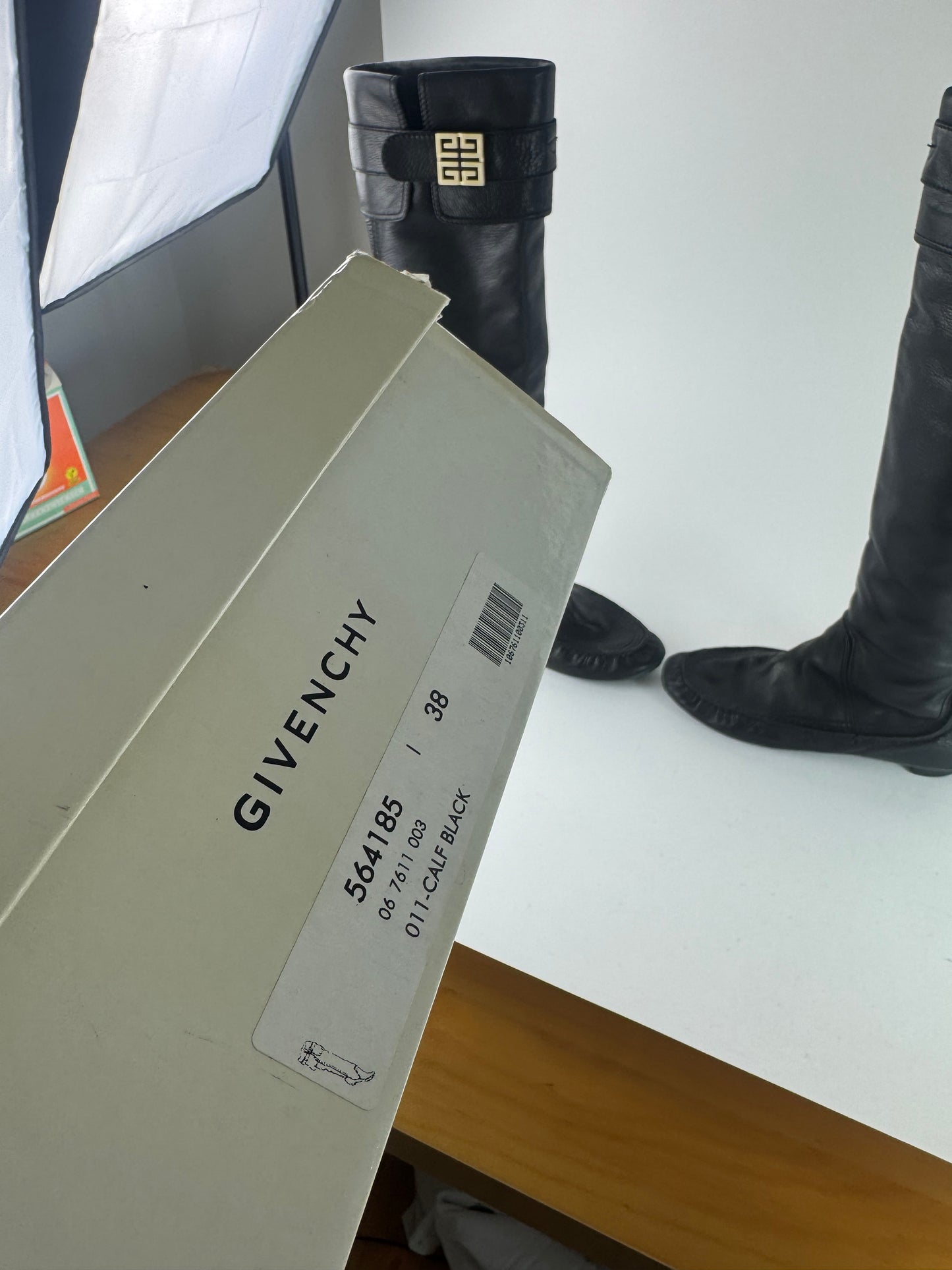 Vintage Givenchy Leather boots black EU38