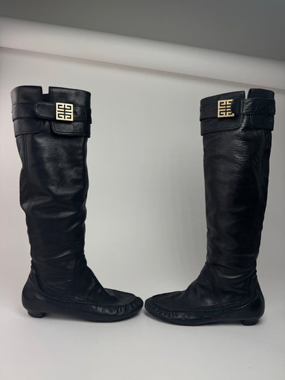 Vintage Givenchy Leather boots black EU38