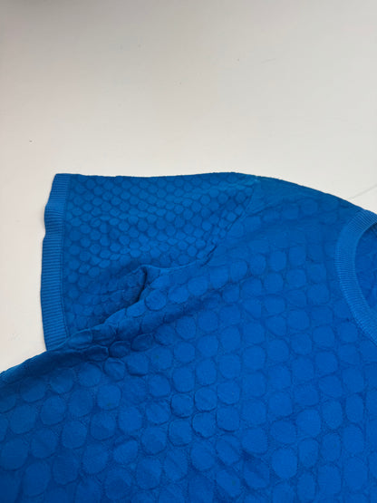 Vintage Dior Short Sleeve Sweater Blue M