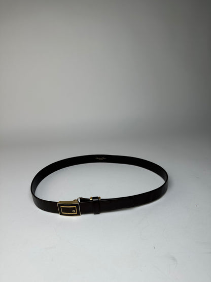 Vintage Dior Leather Belt Brown