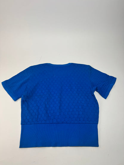 Vintage Dior Short Sleeve Sweater Blue M