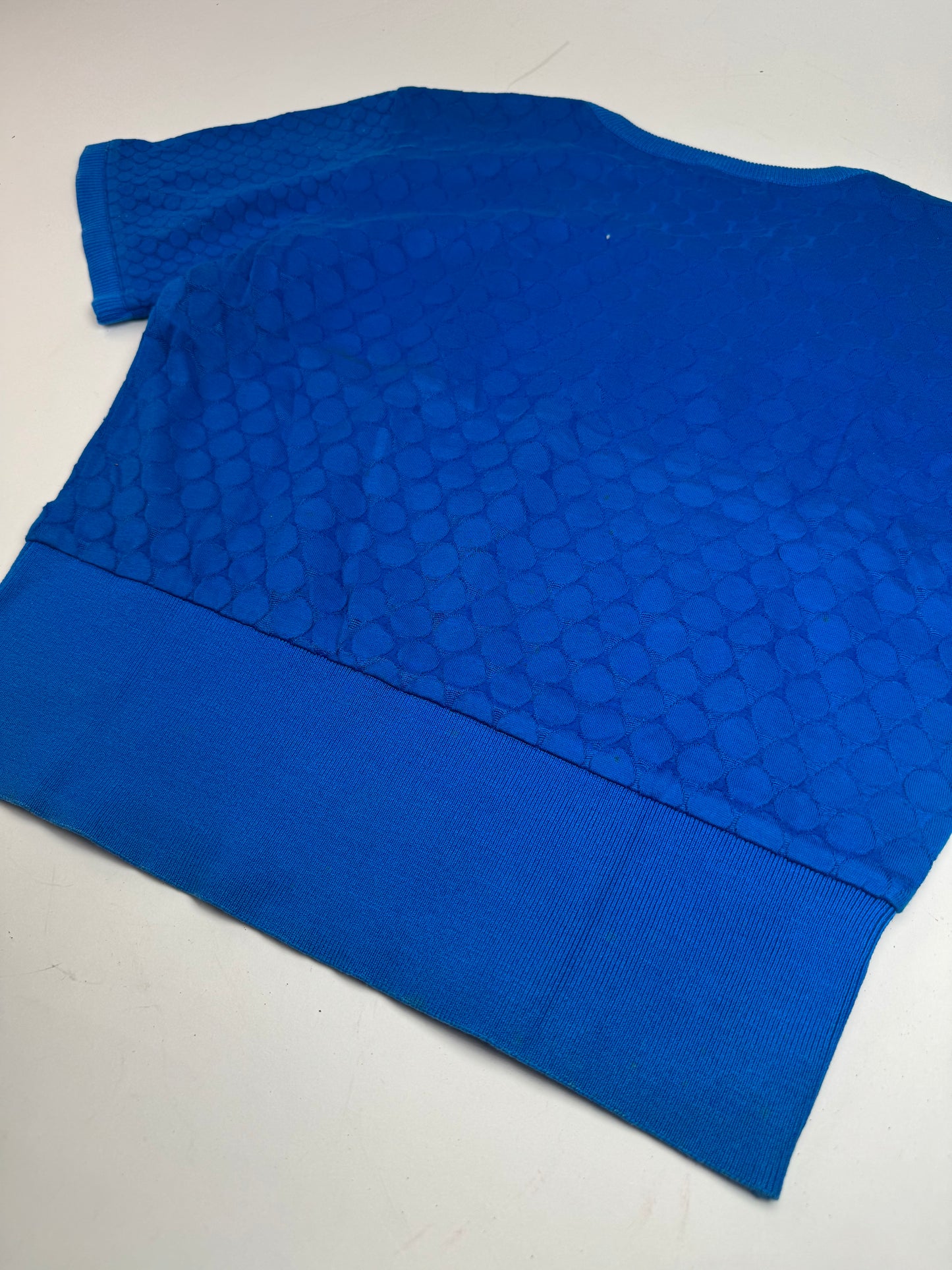 Vintage Dior Short Sleeve Sweater Blue M