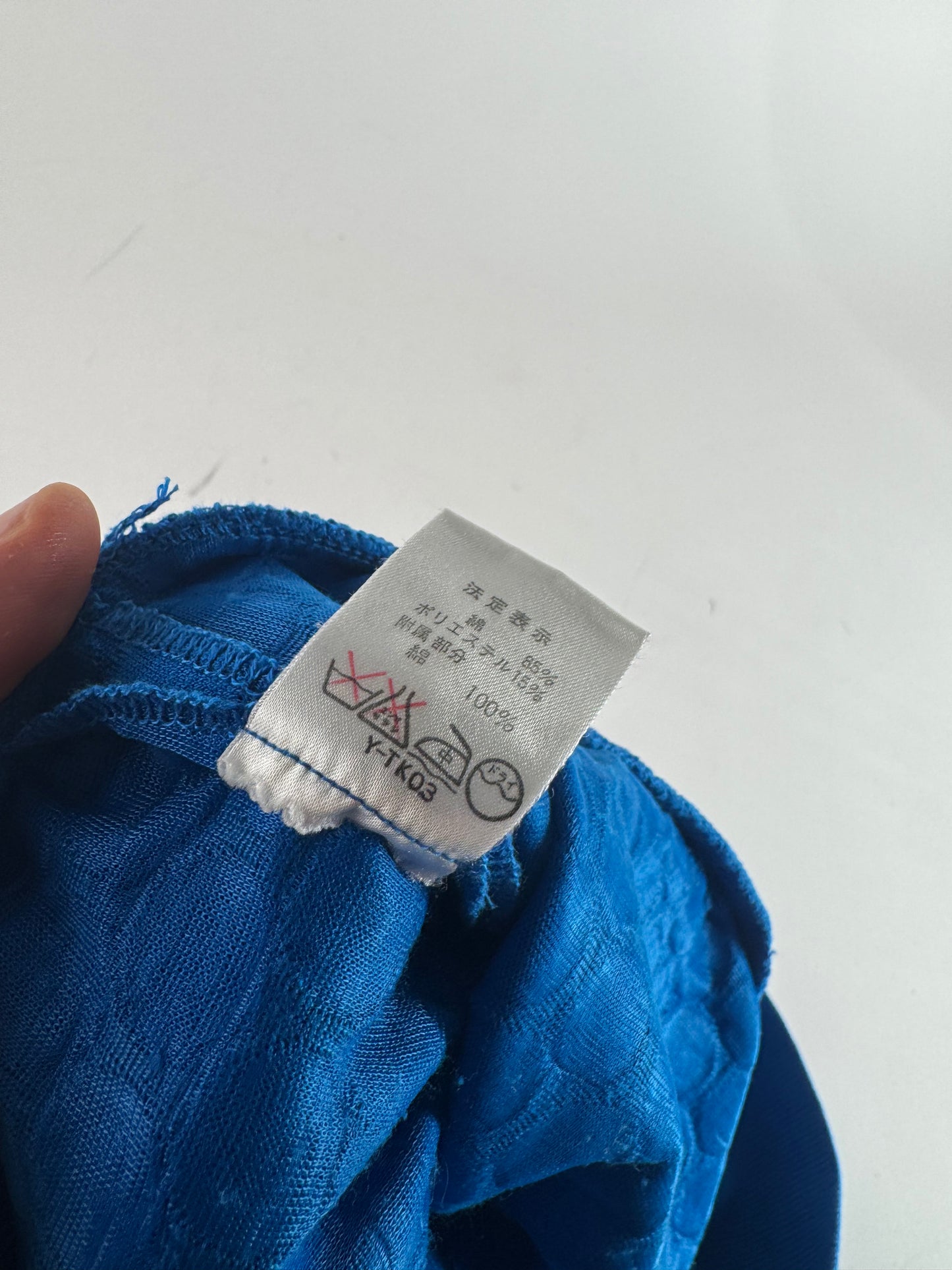 Vintage Dior Short Sleeve Sweater Blue M