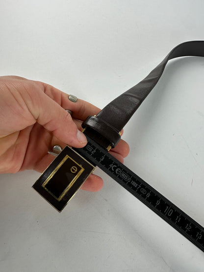 Vintage Dior Leather Belt Brown