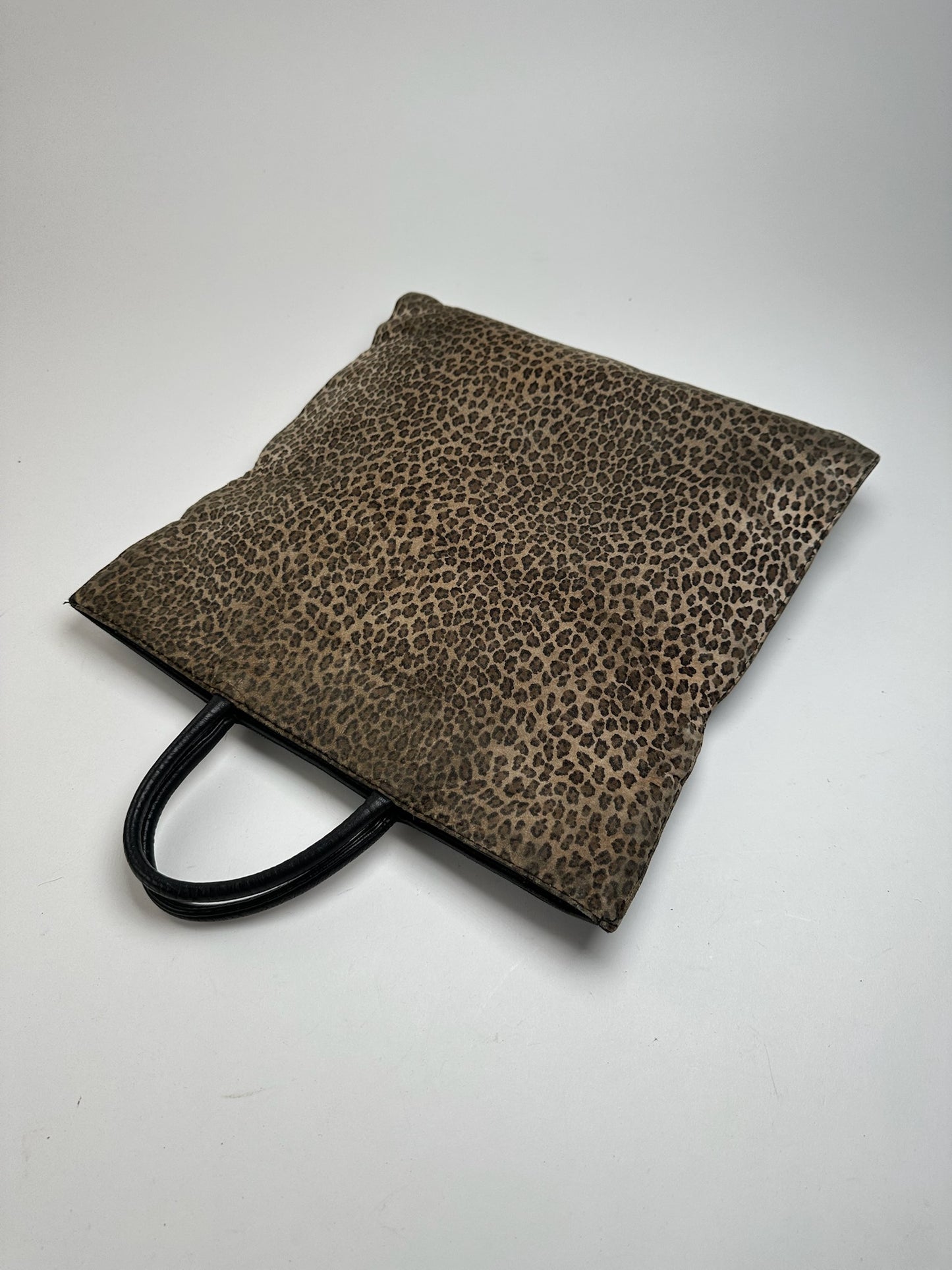 Sac vintage Loewe Madrid Leopard noir marron