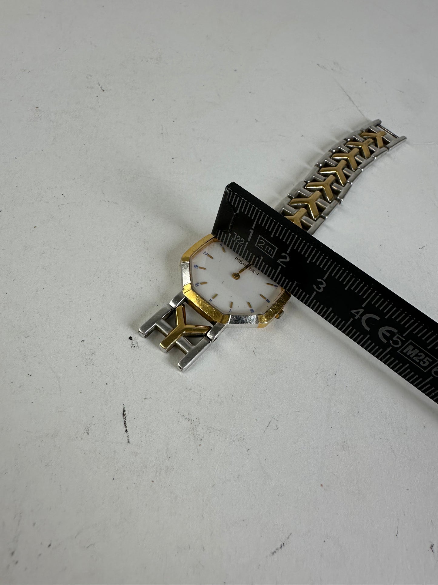 Vintage Yves Saint Laurent Stainless Watch Silver