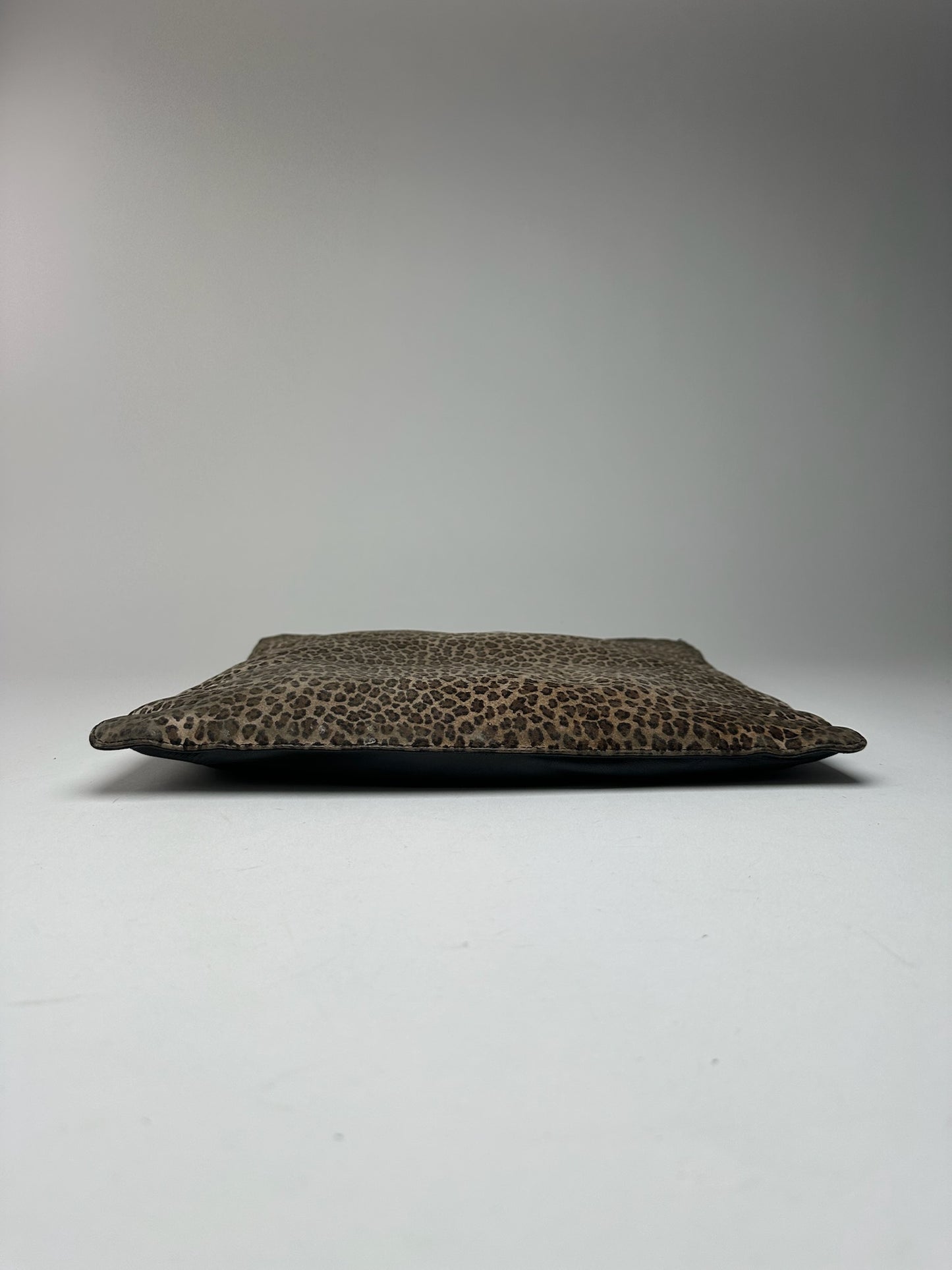 Sac vintage Loewe Madrid Leopard noir marron