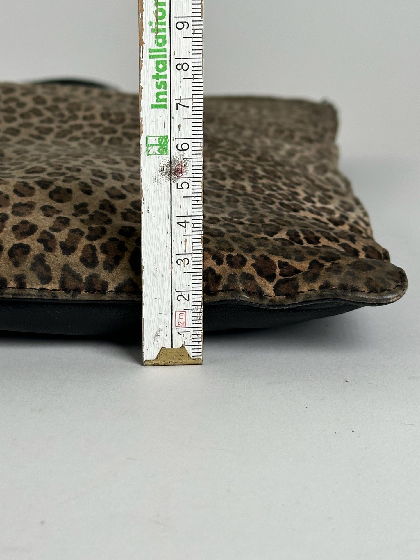 Sac vintage Loewe Madrid Leopard noir marron