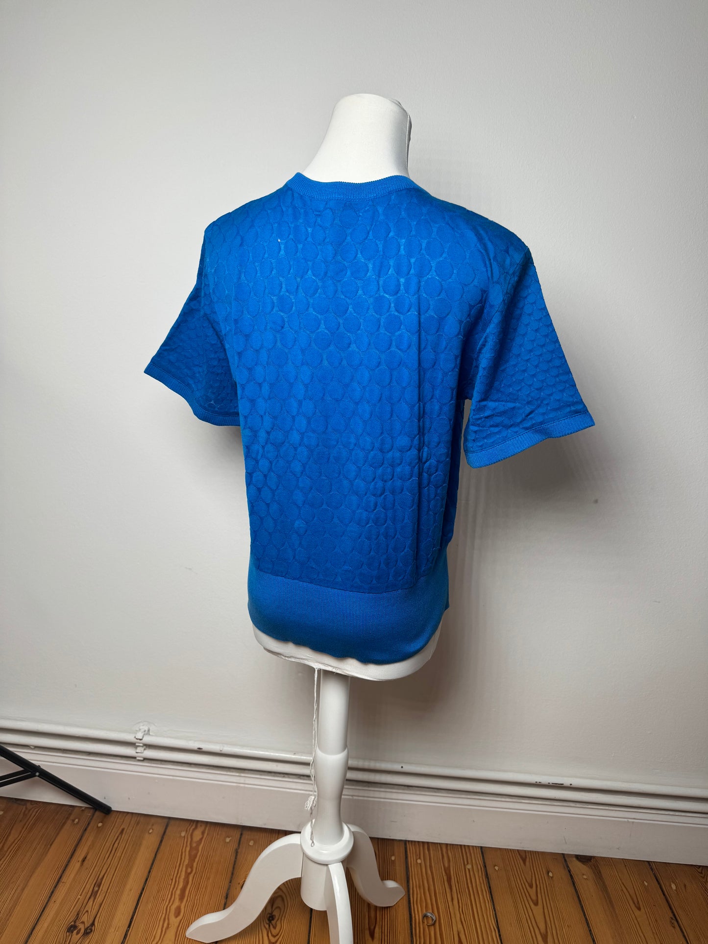 Vintage Dior Short Sleeve Sweater Blue M