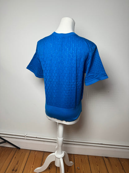 Vintage Dior Short Sleeve Sweater Blue M