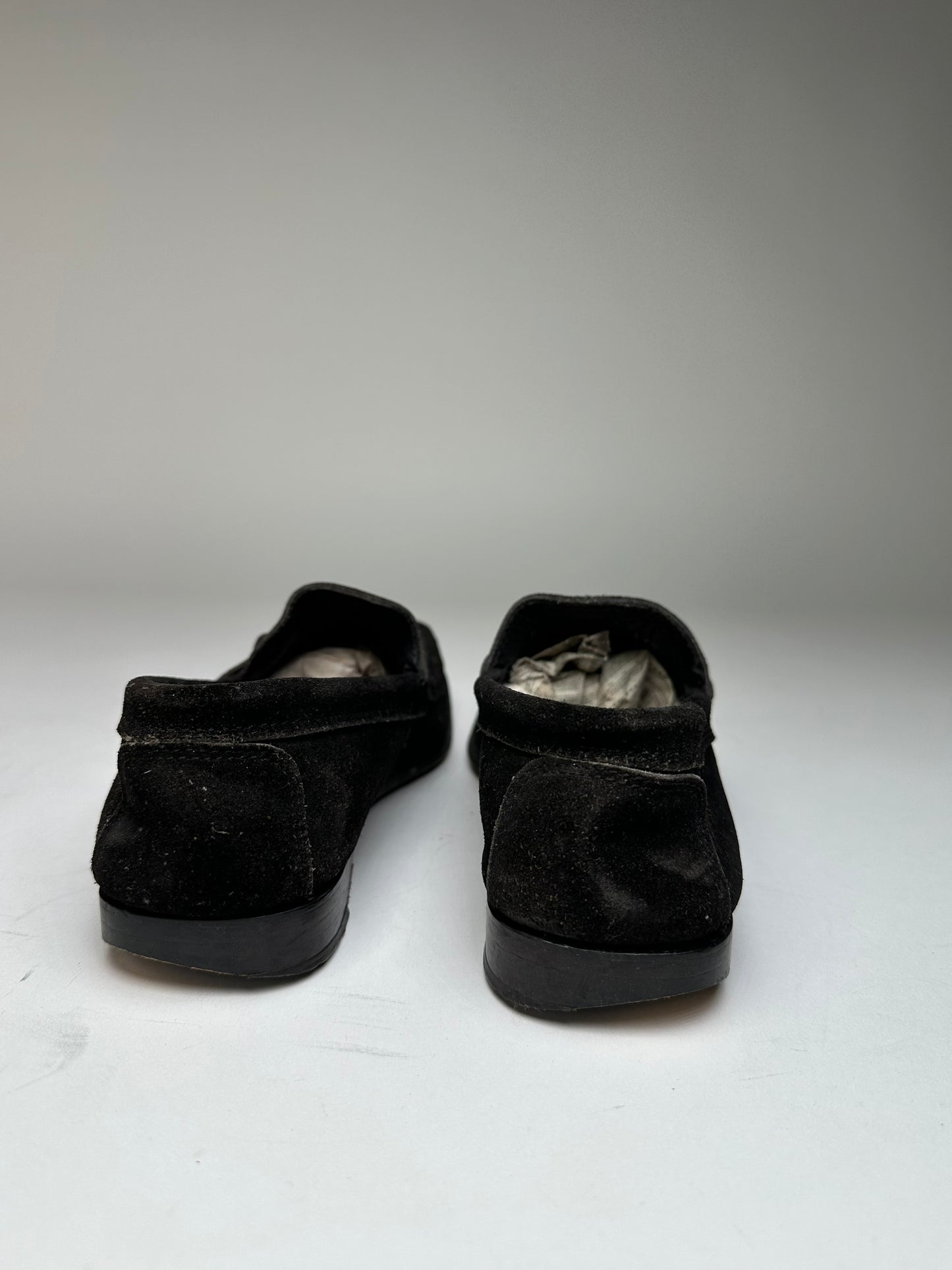 Vintage Gucci Horsebit Suede Loafer Black EU37,5