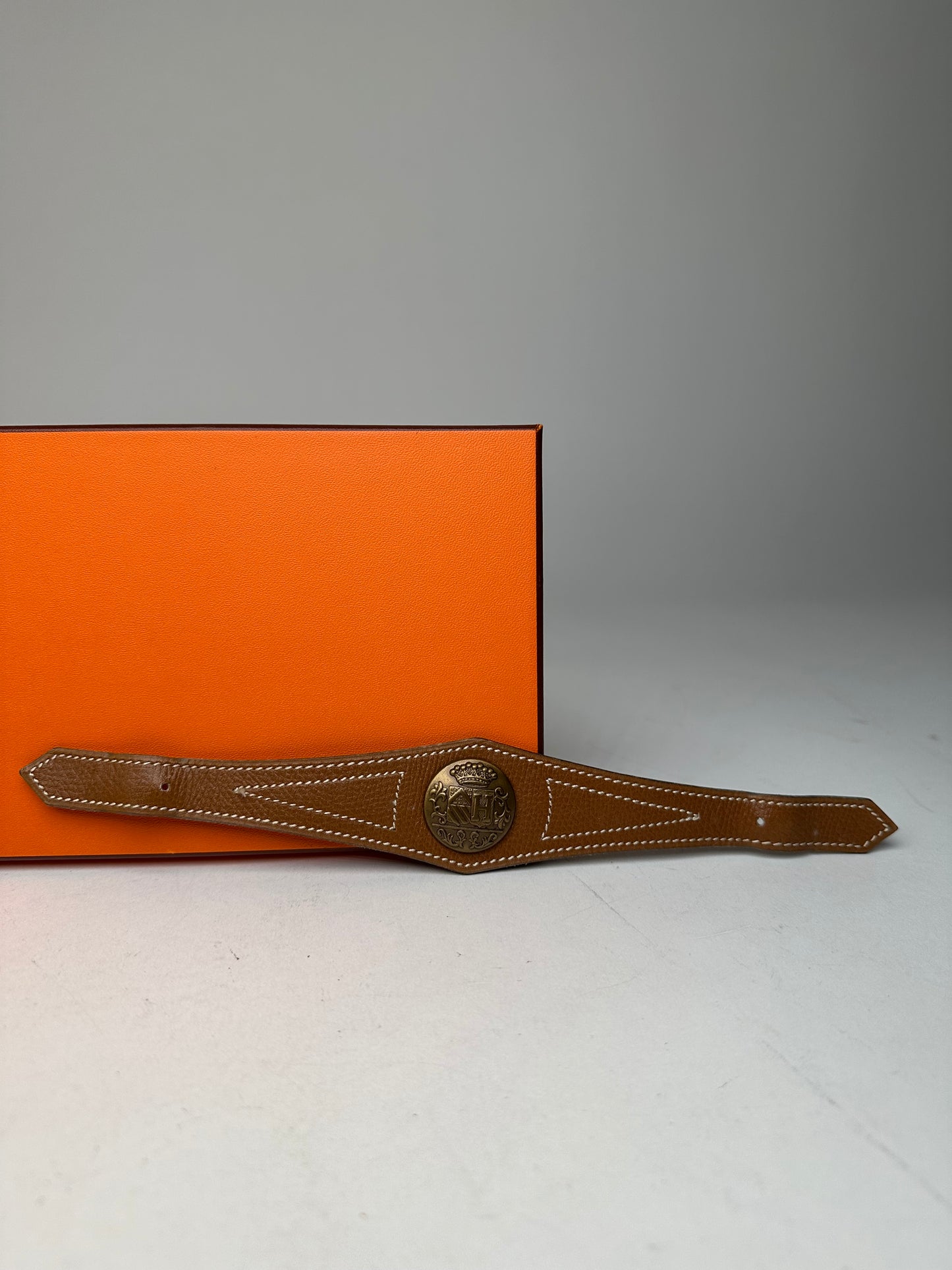 Vintage Hermes Smooth Braclet Brown