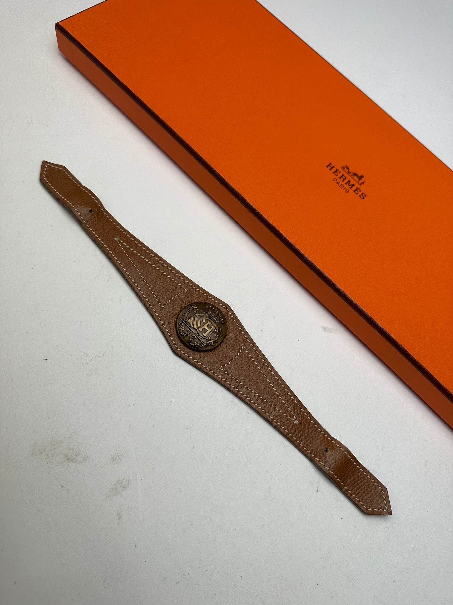 Vintage Hermes Smooth Braclet Brown