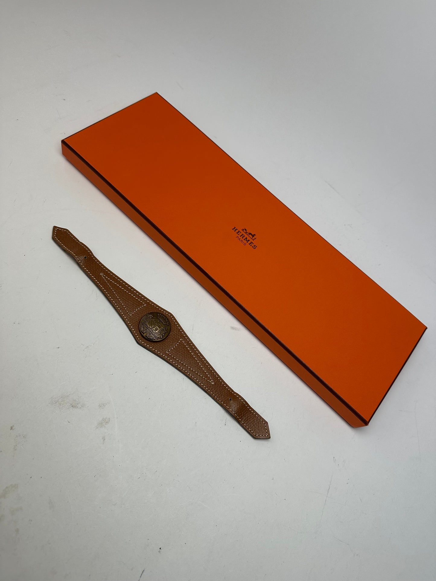 Vintage Hermes Smooth Braclet Brown