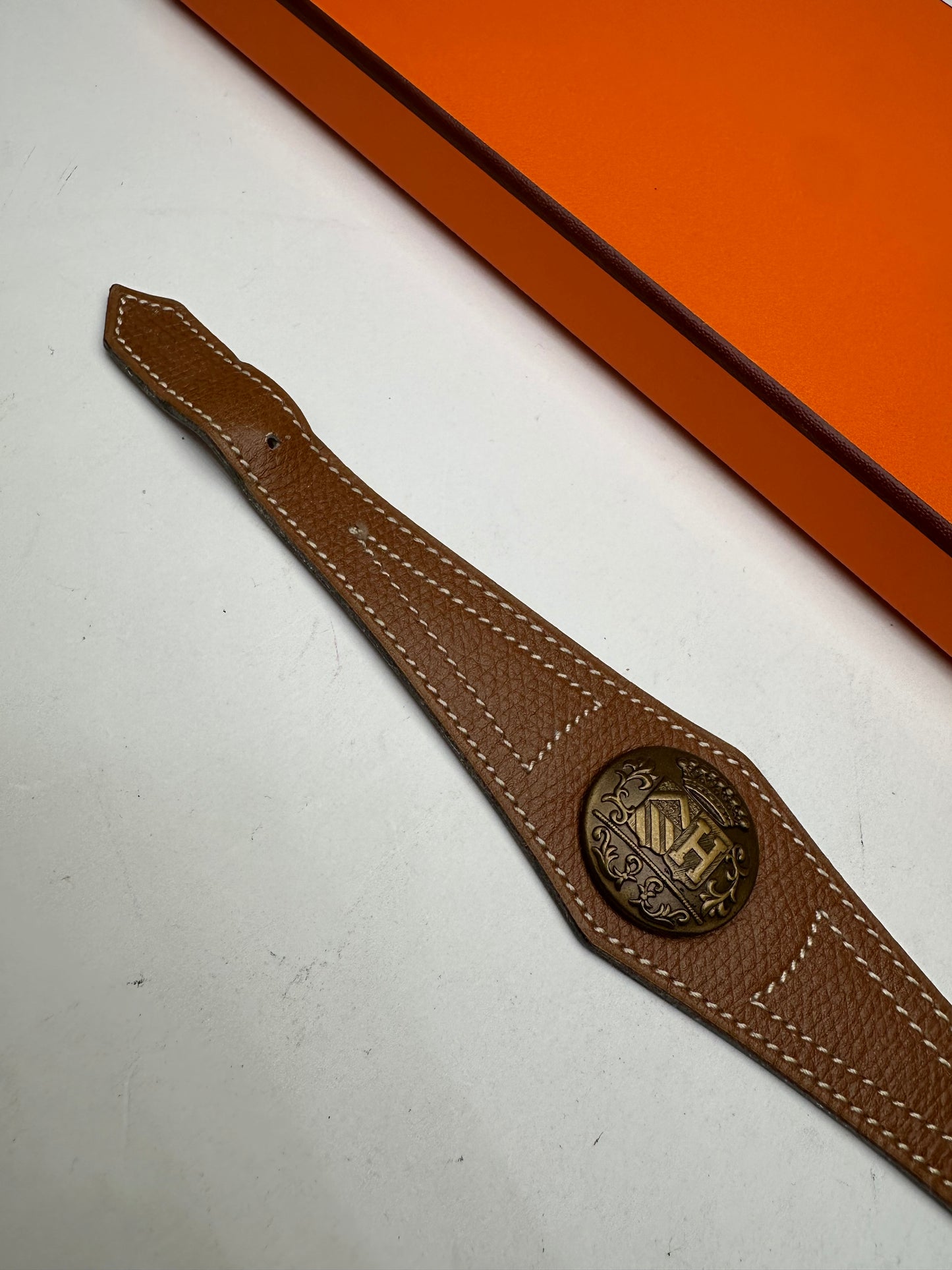Vintage Hermes Smooth Braclet Brown