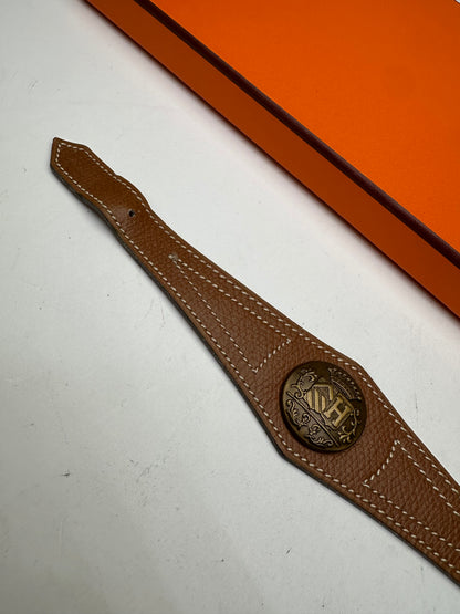 Vintage Hermes Smooth Braclet Brown