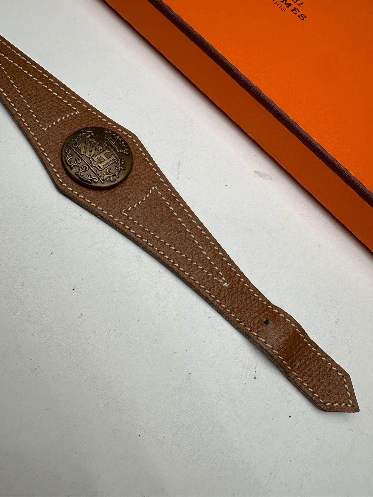 Vintage Hermes Smooth Braclet Brown