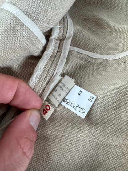 Vintage Marni Linen Trenchcoat Beige L