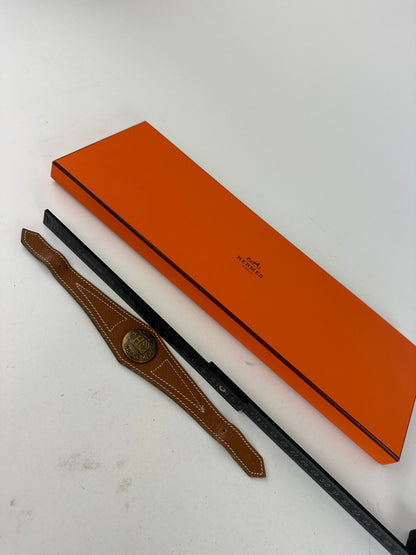 Vintage Hermes Smooth Braclet Brown