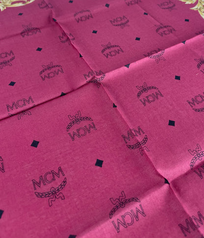 Vintage MCM Monogram Dcarf Purple Gold Black
