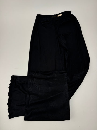 Vintage Fendi Roma Polyester pants M black