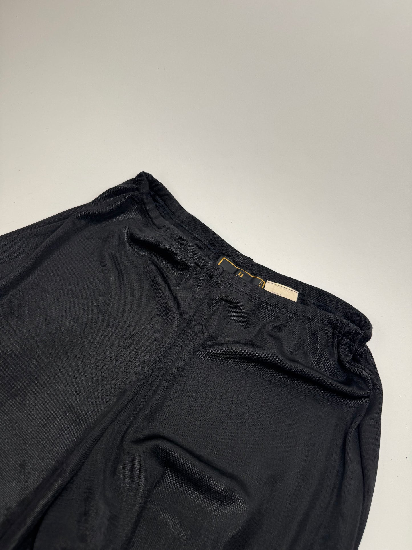 Vintage Fendi Roma Polyester pants M black