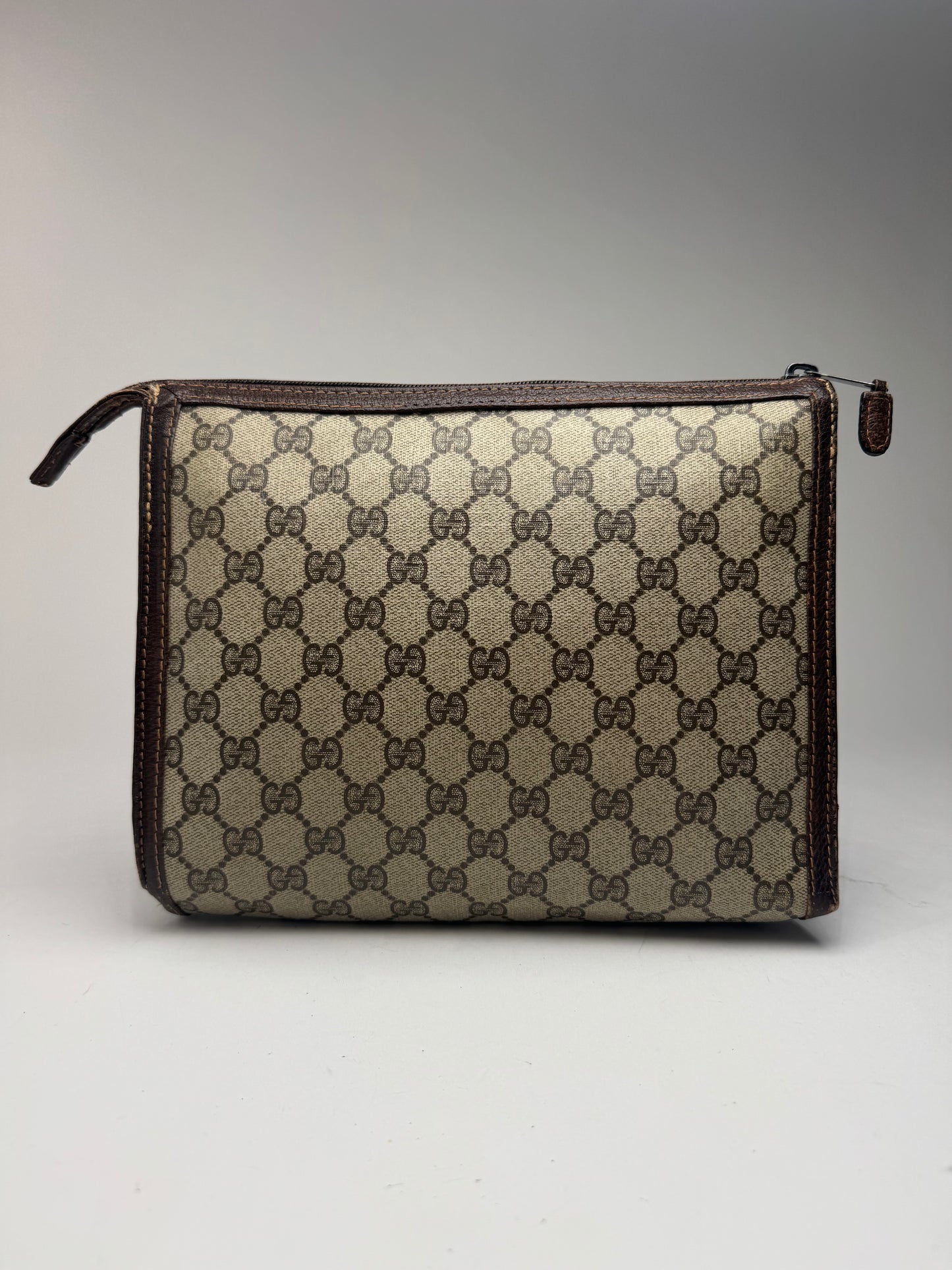 Pochette Gucci Ophidia Monogram vintage en cuir