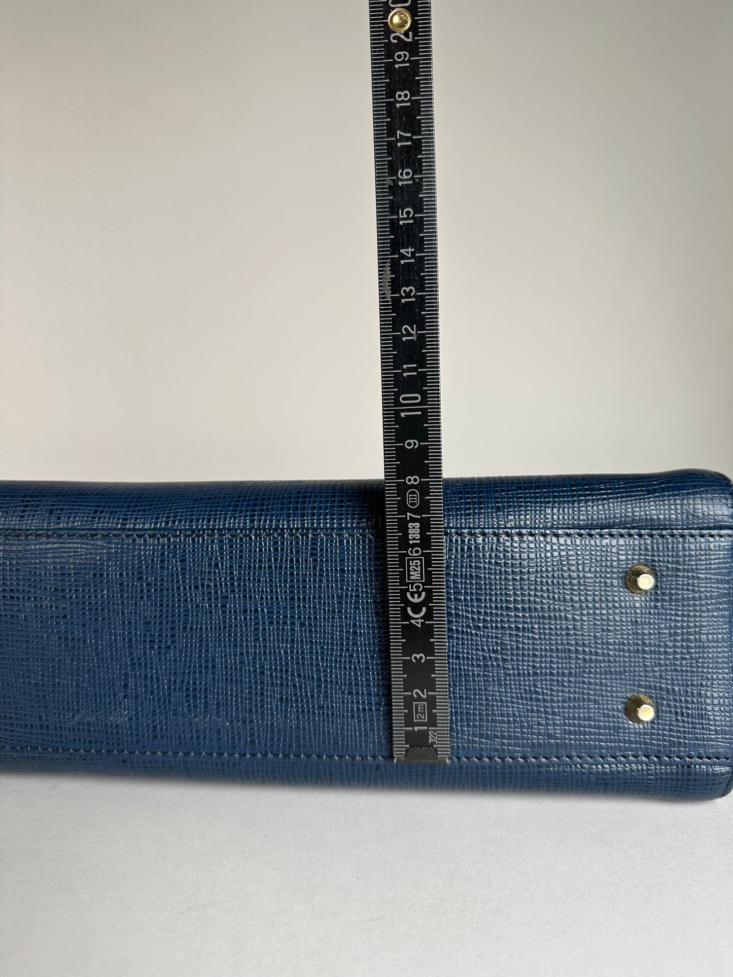 Vintage Courreges Leather Handbag Blue