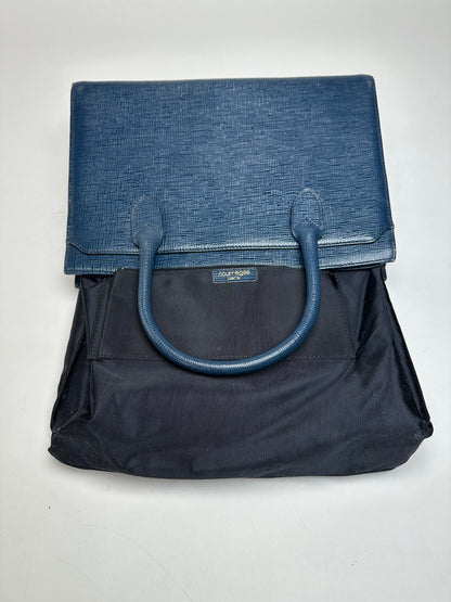 Vintage Courreges Leather Handbag Blue