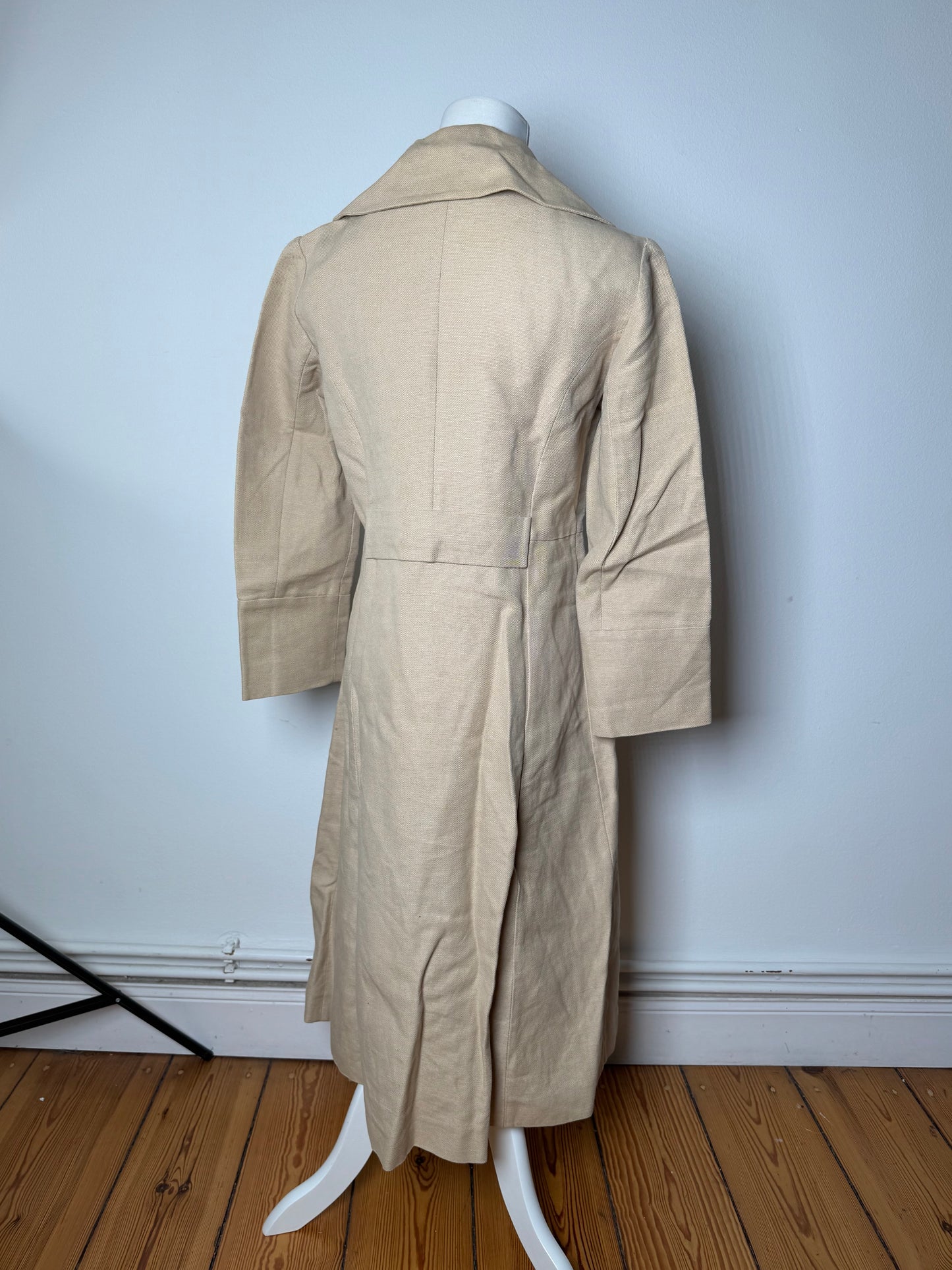 Vintage Marni Linen Trenchcoat Beige L