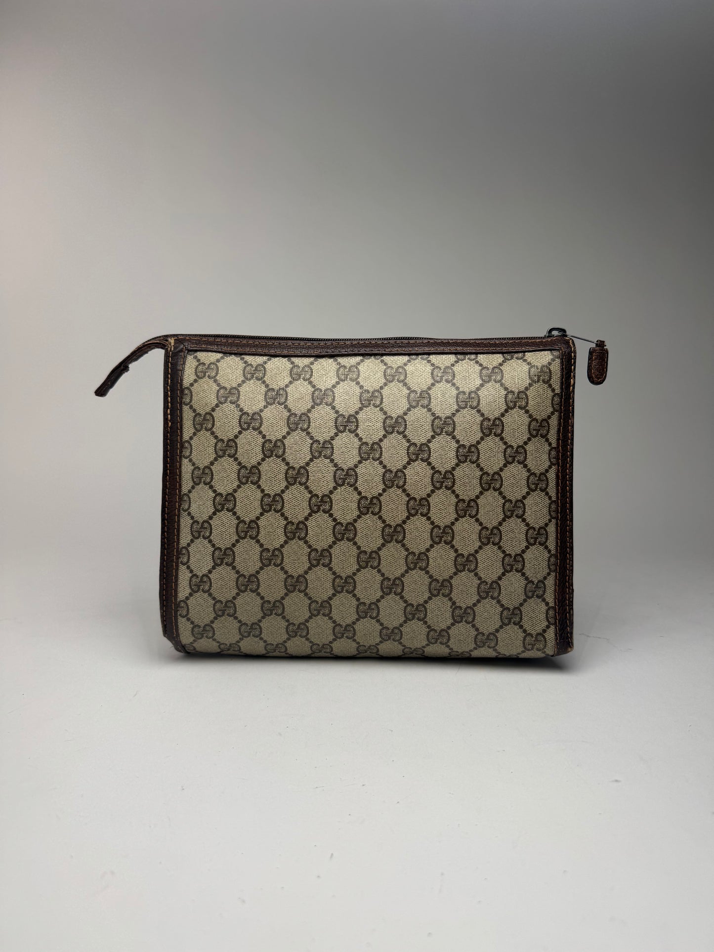 Pochette Gucci Ophidia Monogram vintage en cuir