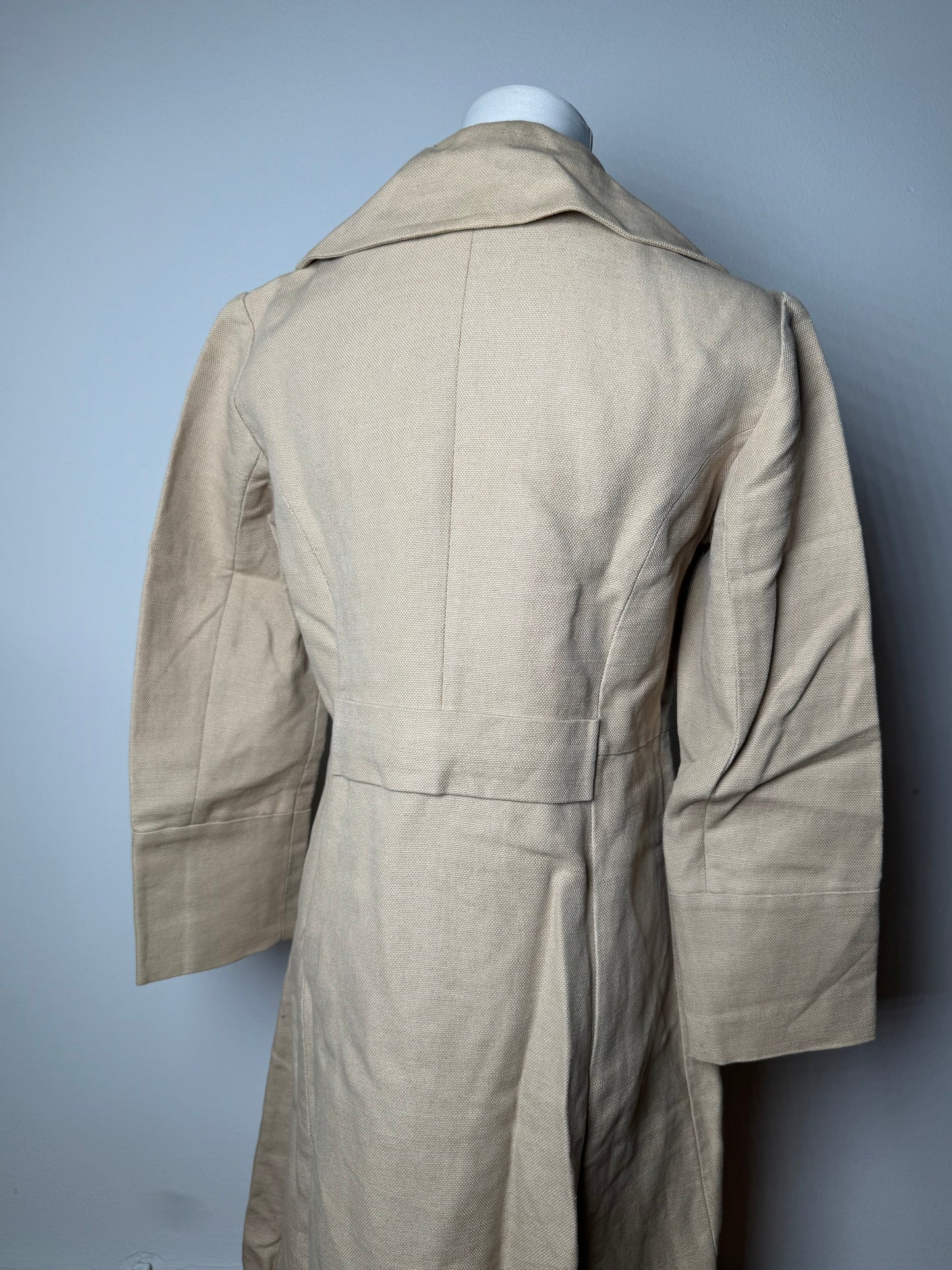 Vintage Marni Linen Trenchcoat Beige L