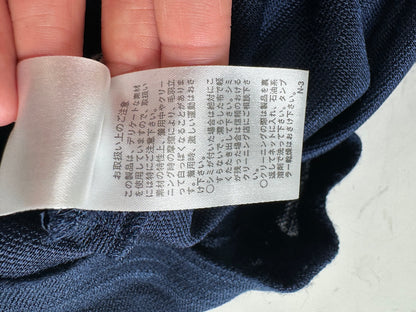 Vintage Yves Saint Laurent Cotton Blend Dress Navy M