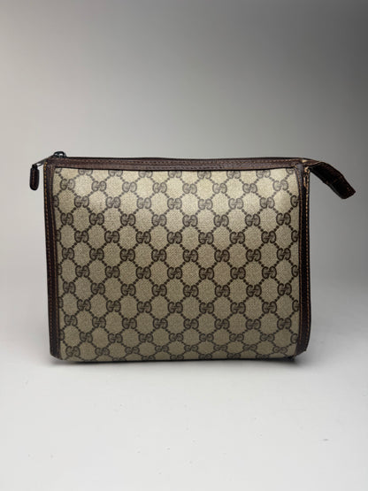 Pochette Gucci Ophidia Monogram vintage en cuir