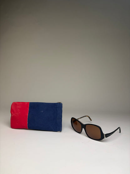 Vintage Dolce Acetate Sunglasses DG 420S Black Brown