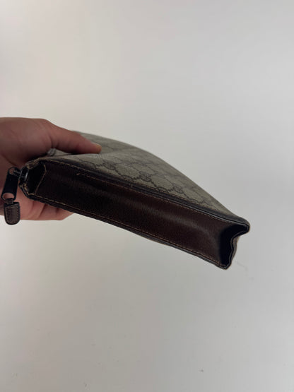 Pochette Gucci Ophidia Monogram vintage en cuir