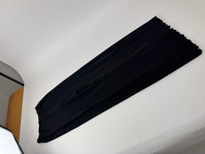 Vintage Fendi Roma Polyester pants M black