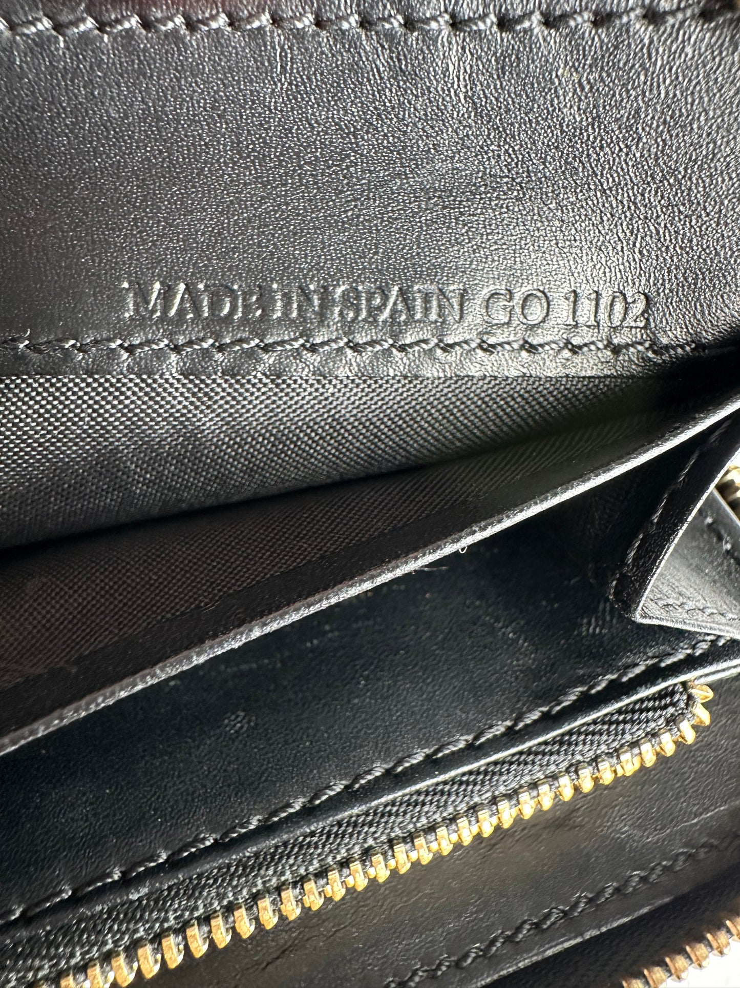 Vintage Givenchy Leather Zippy Wallet Black