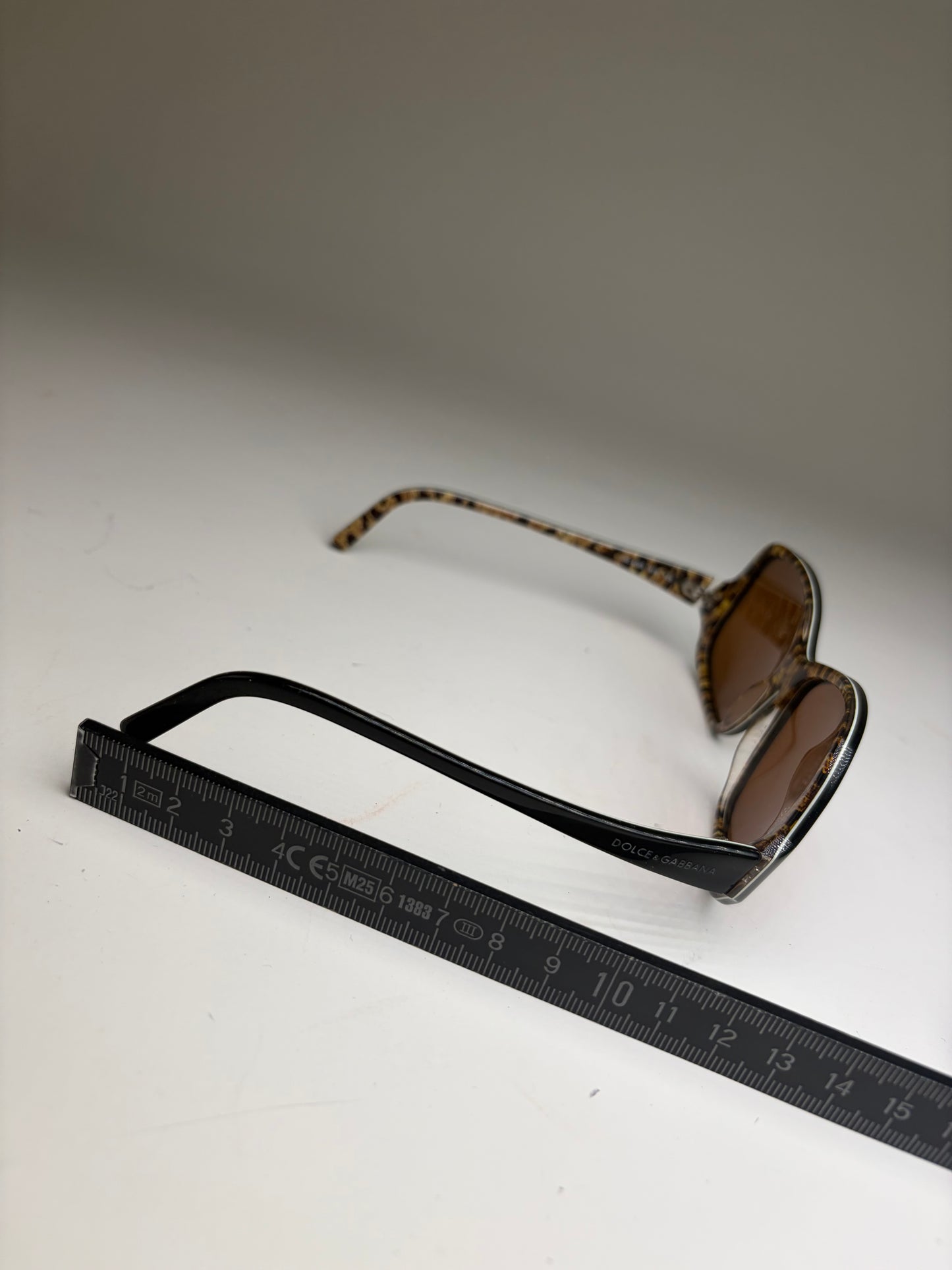 Vintage Dolce Acetate Sunglasses DG 420S Black Brown