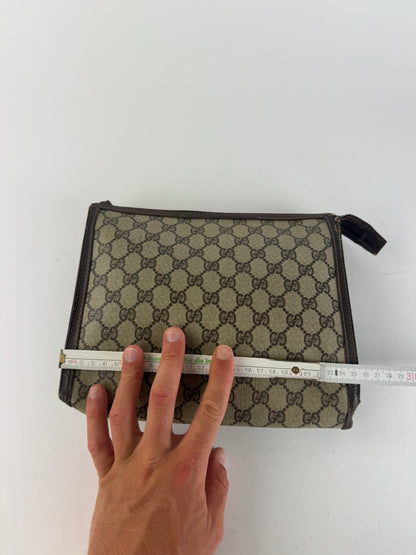 Pochette Gucci Ophidia Monogram vintage en cuir