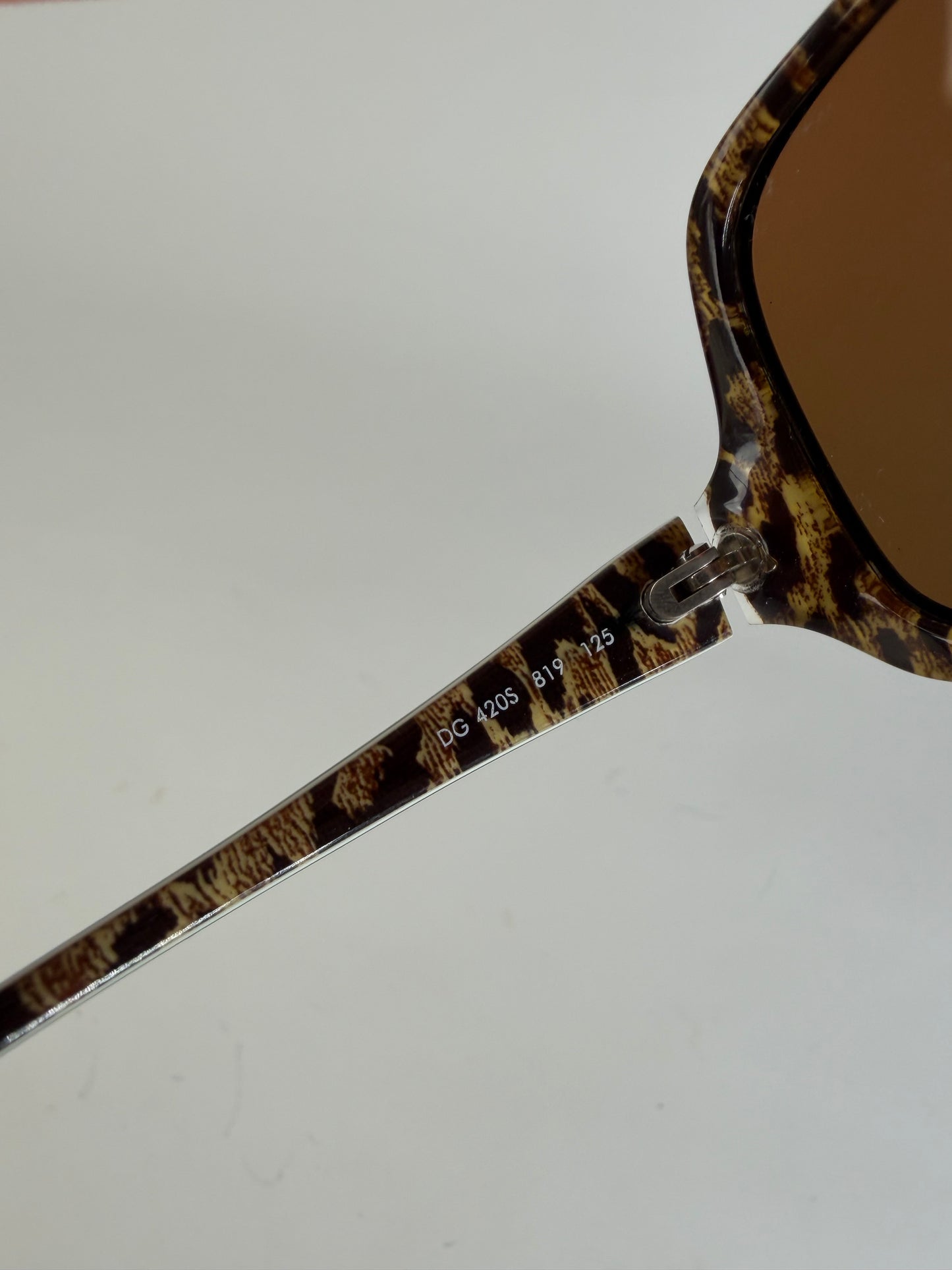 Vintage Dolce Acetate Sunglasses DG 420S Black Brown